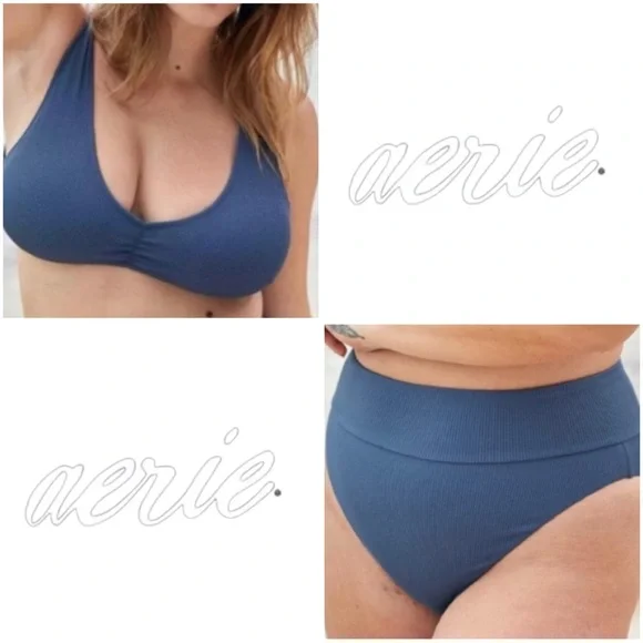 Aerie Ribbed Bikini Set - Picture 2 of 2